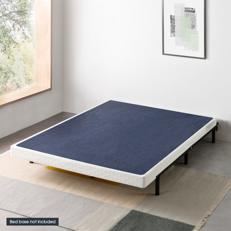 Alwyn Home Nikias Metal Box Spring with Wood Slats & Reviews Wayfair